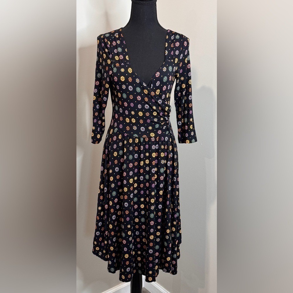 Maeve Anthropologie NWT Floral Medallion Wrap Dress MP Petite